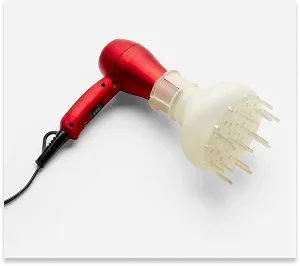 Prototyp funkcjonalny dyfuzora do suszarki, wydrukowany z żywicy wysokotemperaturowej (High Temp) w technologii SLA, aby przetestować odporność termiczną.