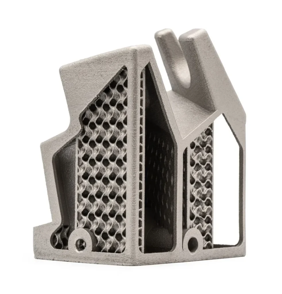 Druk 3D z metalu Wrocław - skomplikowany detal przemysłowy z druku 3D.